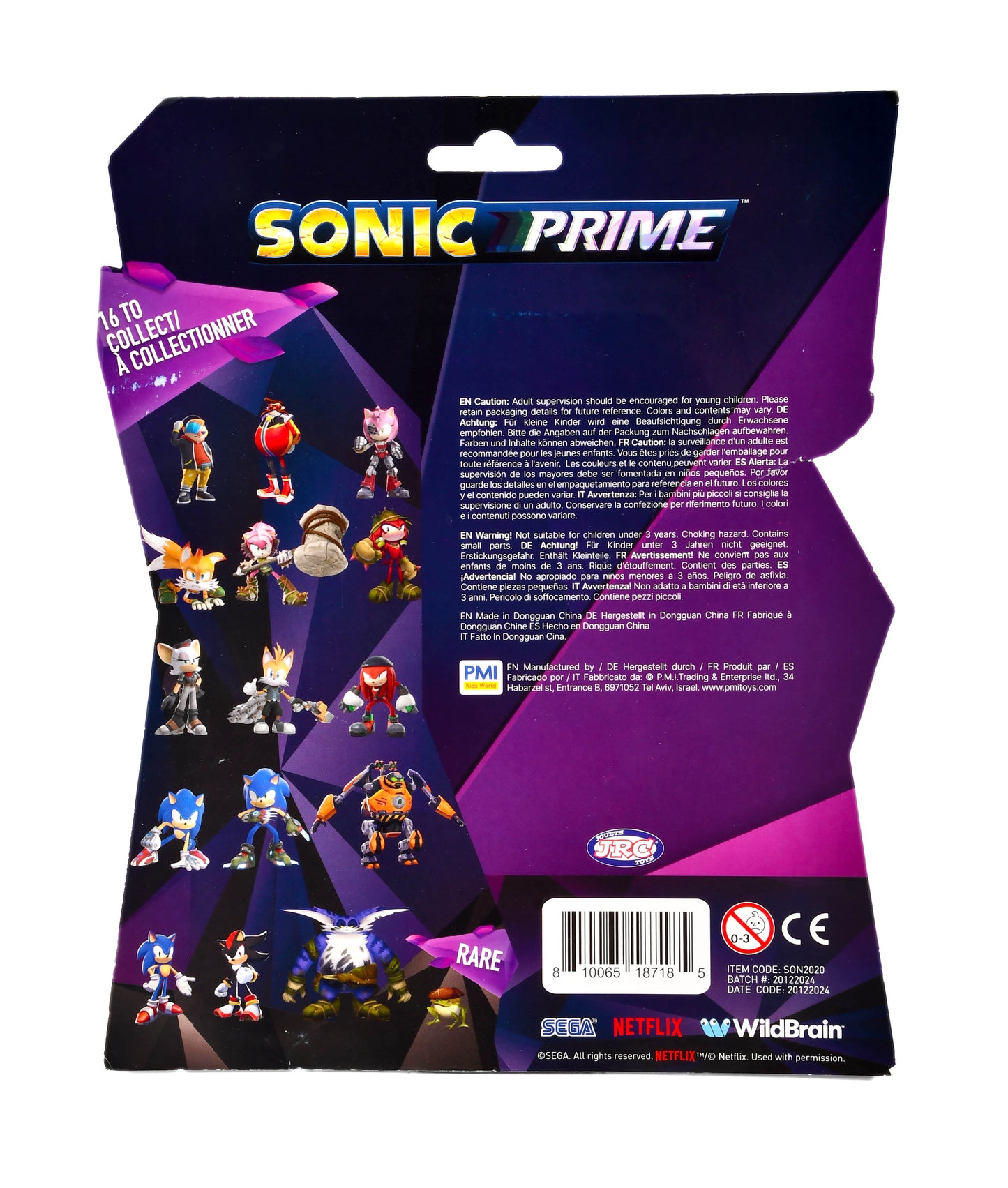 Sega NETFLIX Series SONIC PRIME Collectible Figures SEALED (3-Pack)