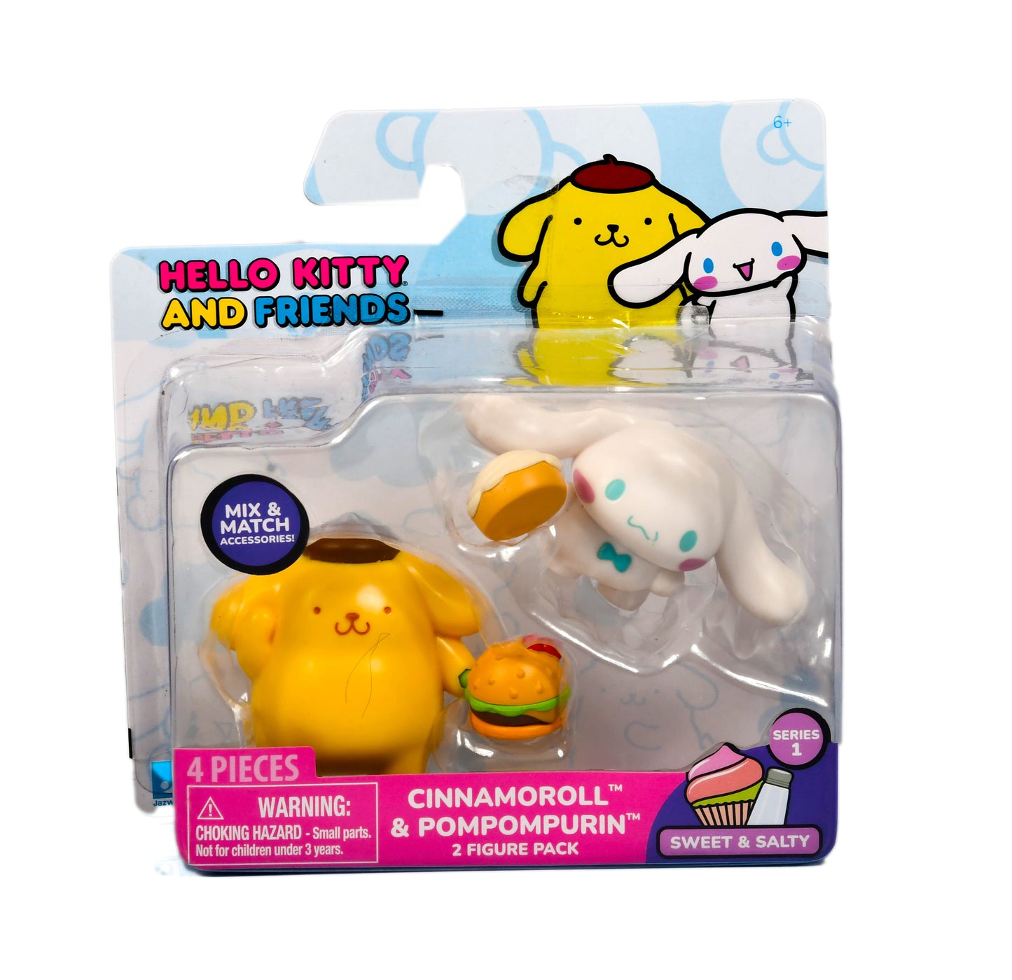 Hello Kitty & Friends Series 2 Figure 2 Pack: Cinnamoroll Pompompurin