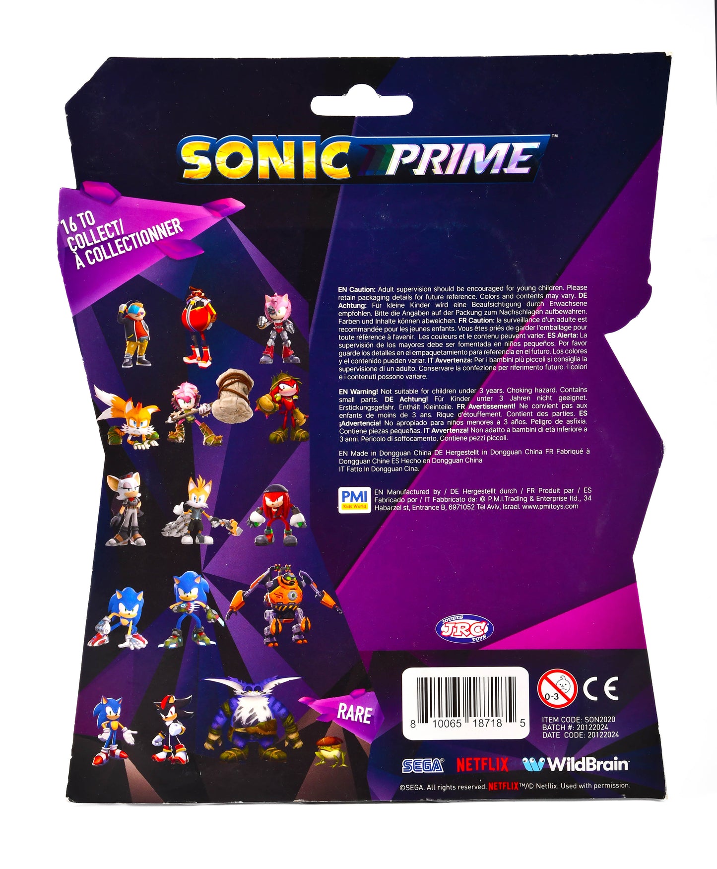 Sonic Prime Collectible Figures 3 Pack  Sonic, Eggman and Knuckles.