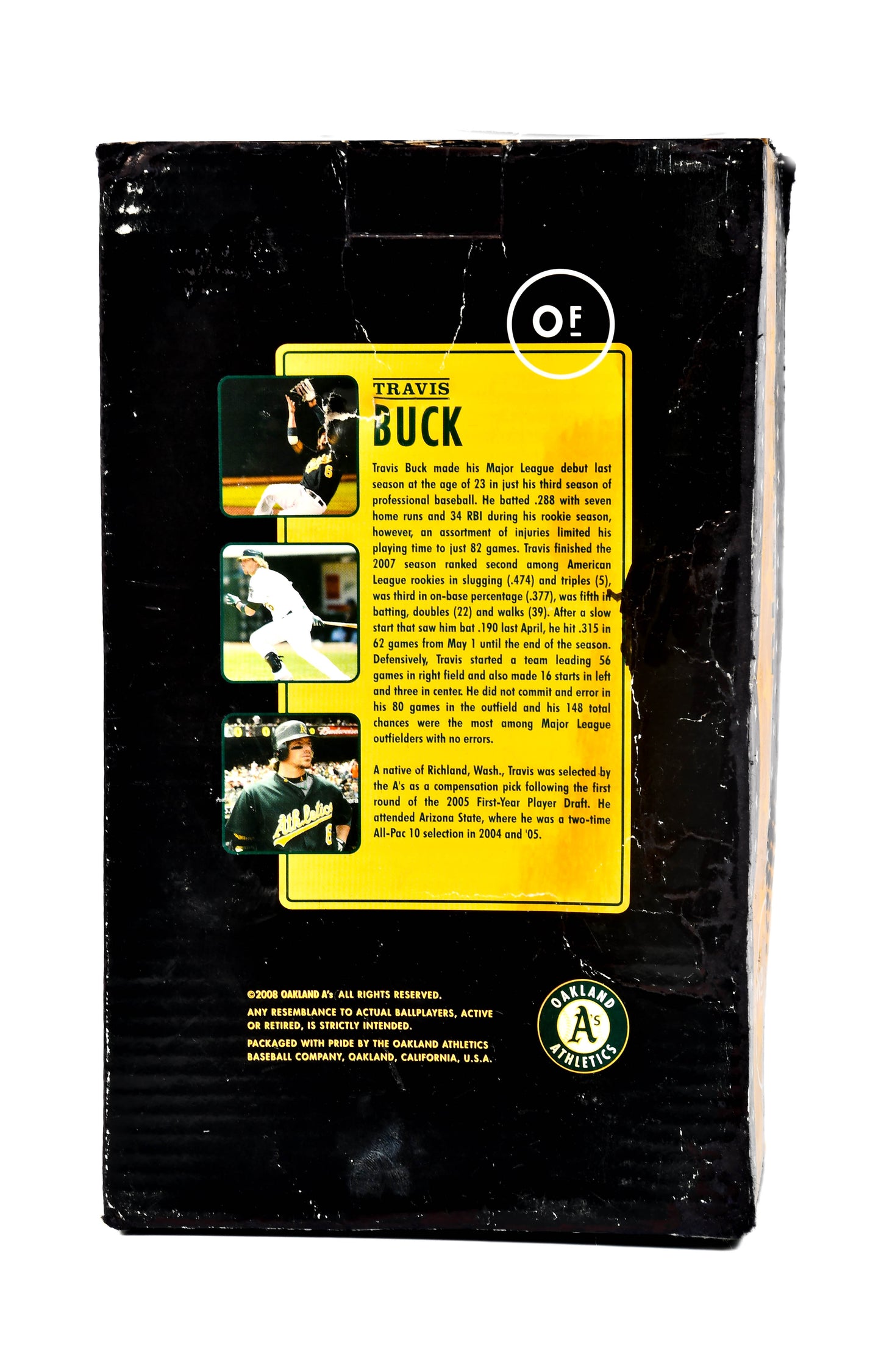 OAKLAND A'S Travis Buck 2008 Limited Edition Bobblehead