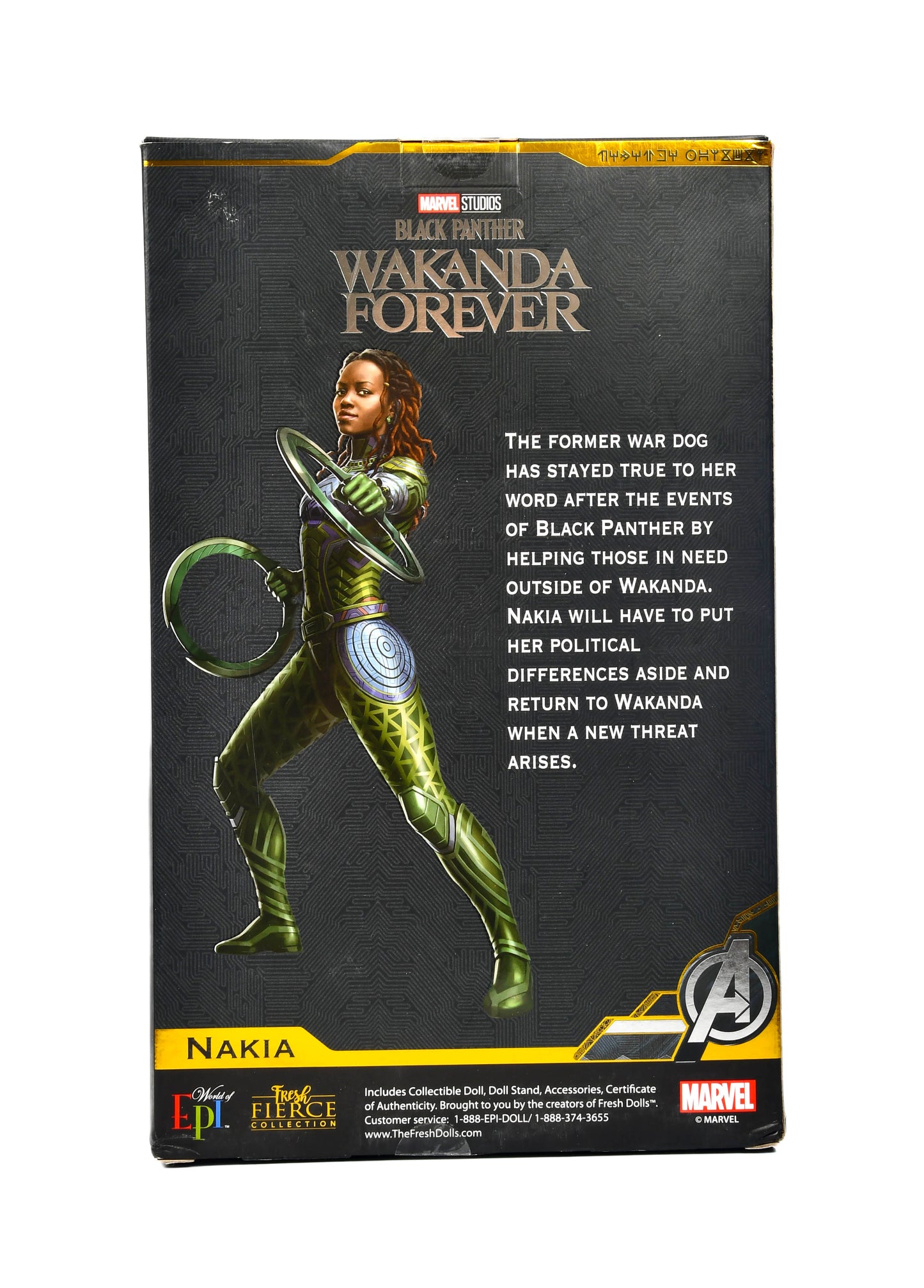 Marvel Black Panther Wakanda Forever Nakia 11.5" Fresh Fierce Collection Doll