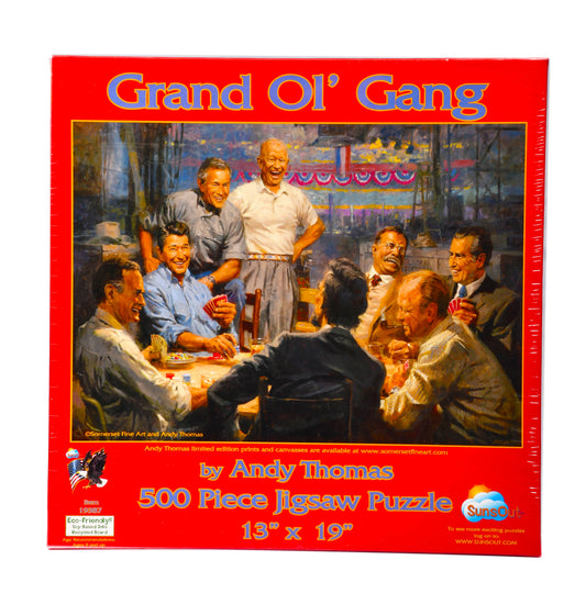 Grand Ol' Gang Presidents Jigsaw Puzzle By Andy Thomas 500 Piece Sunsout USA