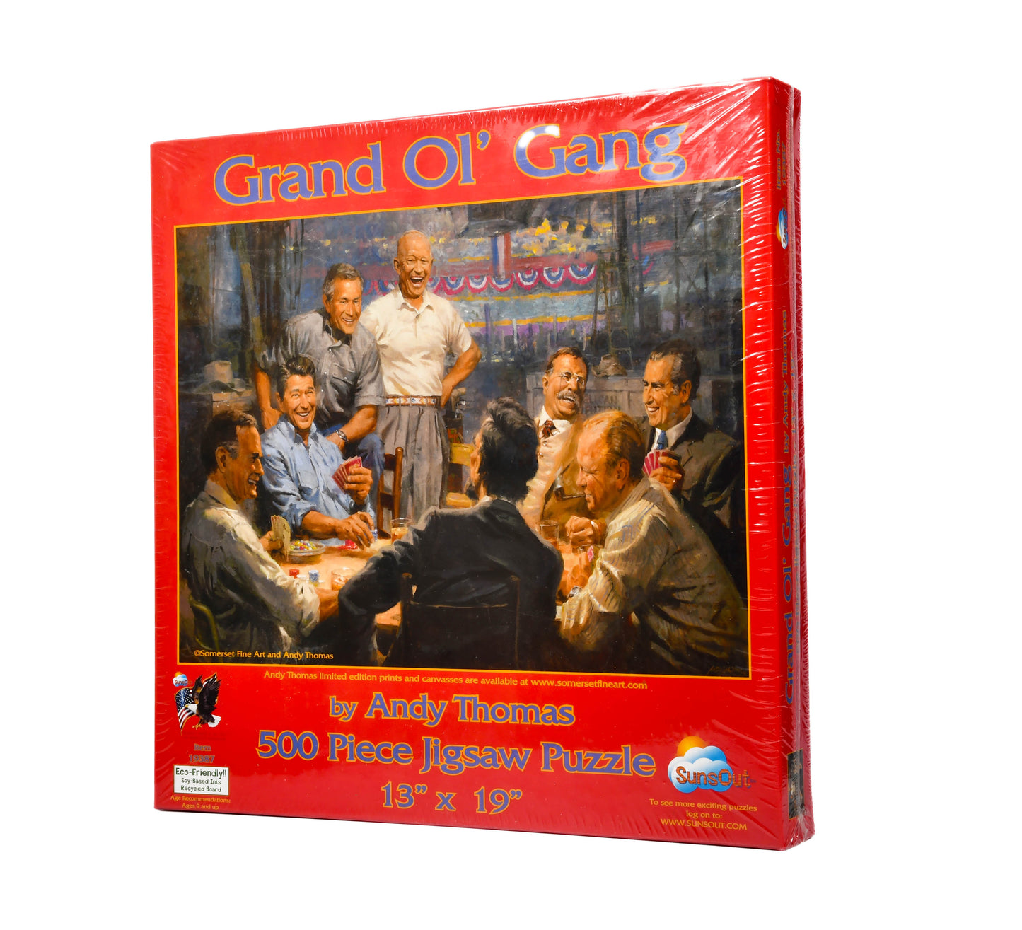 Grand Ol' Gang Presidents Jigsaw Puzzle By Andy Thomas 500 Piece Sunsout USA