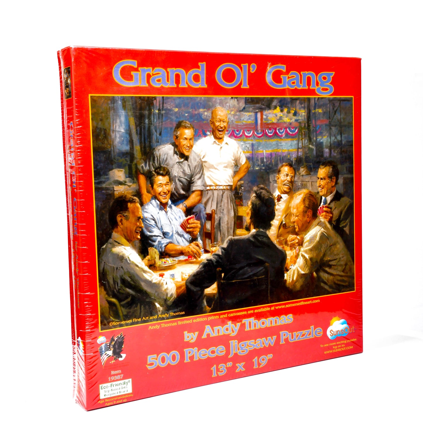 Grand Ol' Gang Presidents Jigsaw Puzzle By Andy Thomas 500 Piece Sunsout USA