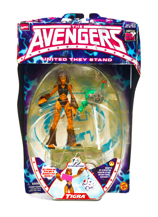 AVENGERS TIGRA 1999 UNITED THEY STAND MAGNETIC CAT CLAWING AND POUNCING ACTION