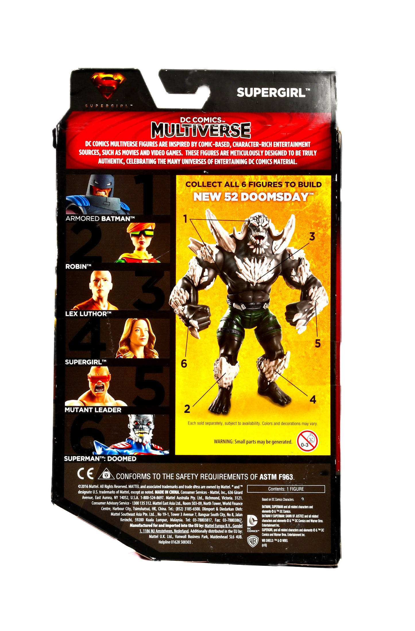 DC Comics Multiverse 6" Supergirl Action Figure TV Series 2016 Doomsday NIB. Z9