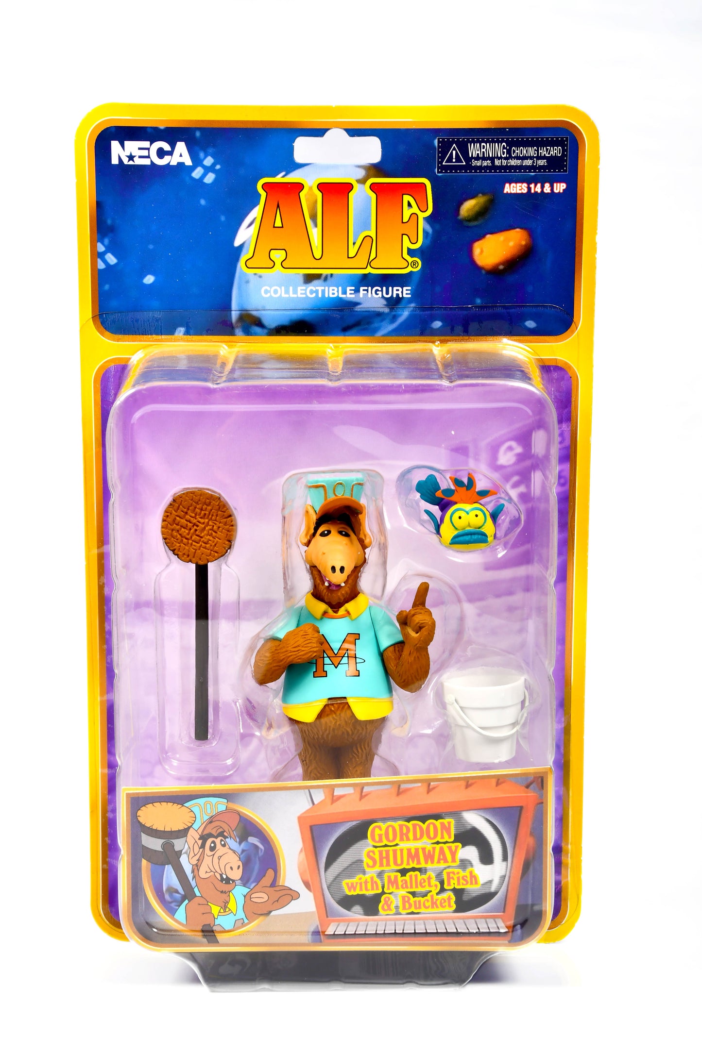 ALF Collectible Figure -Gordon Shumway w/Mallet, Fish & Bucket NECA