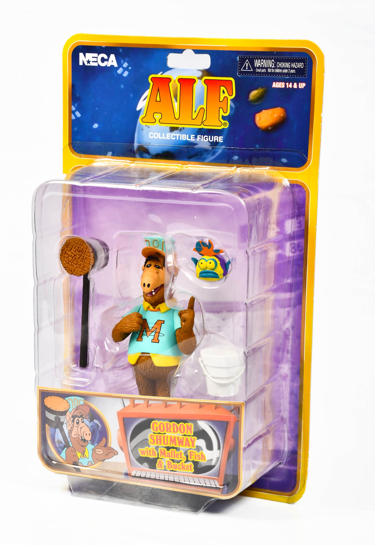 ALF Collectible Figure -Gordon Shumway w/Mallet, Fish & Bucket NECA