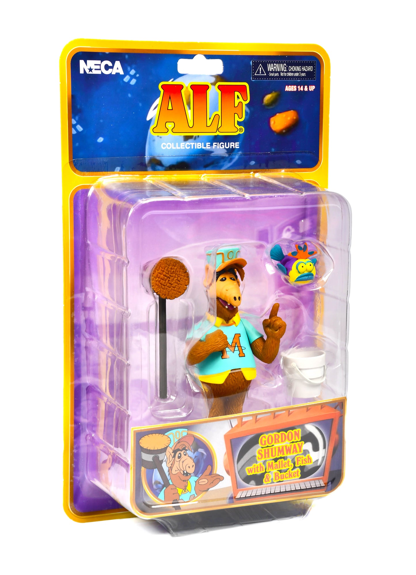 ALF Collectible Figure -Gordon Shumway w/Mallet, Fish & Bucket NECA