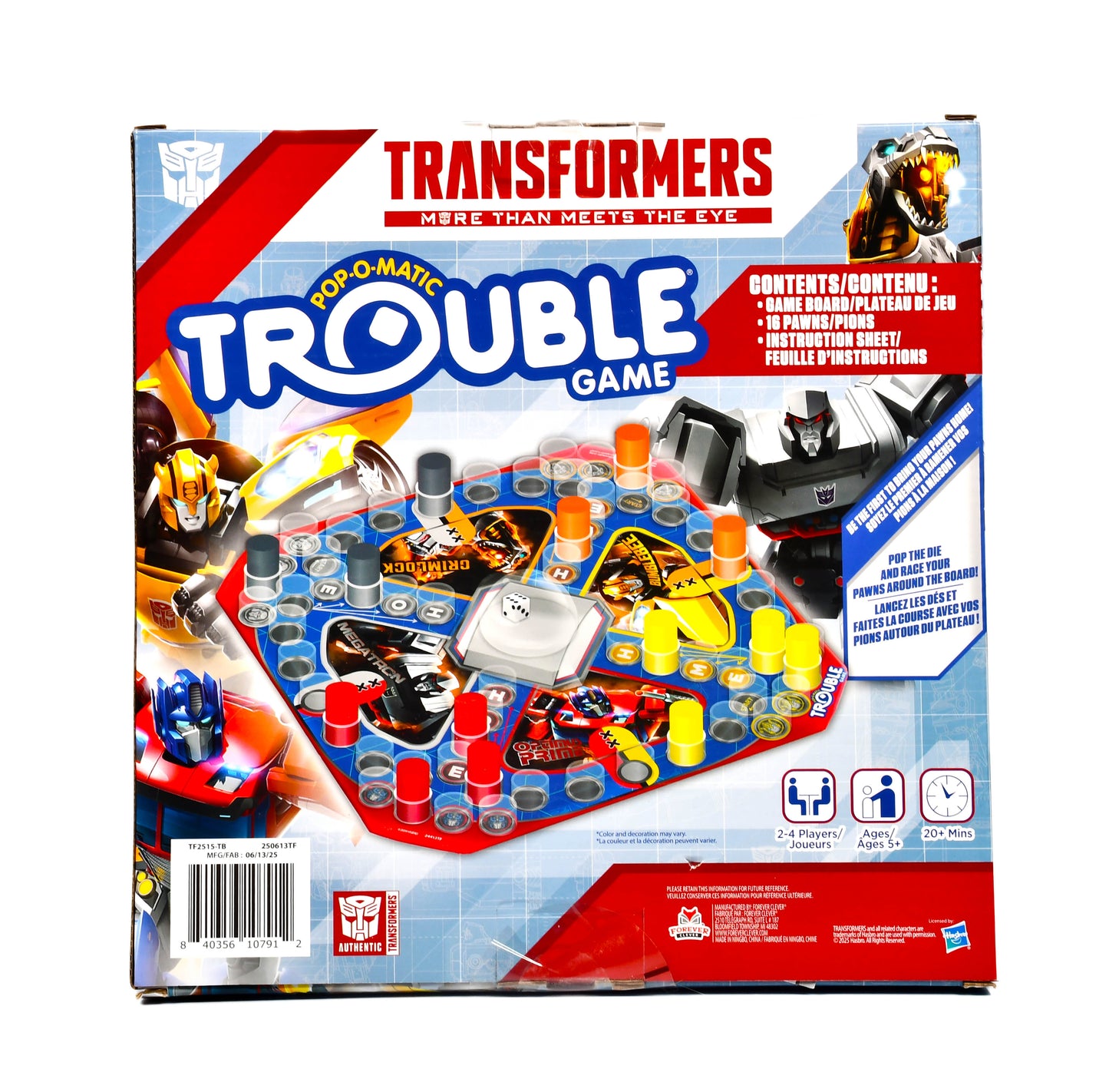 Transformers Trouble Game