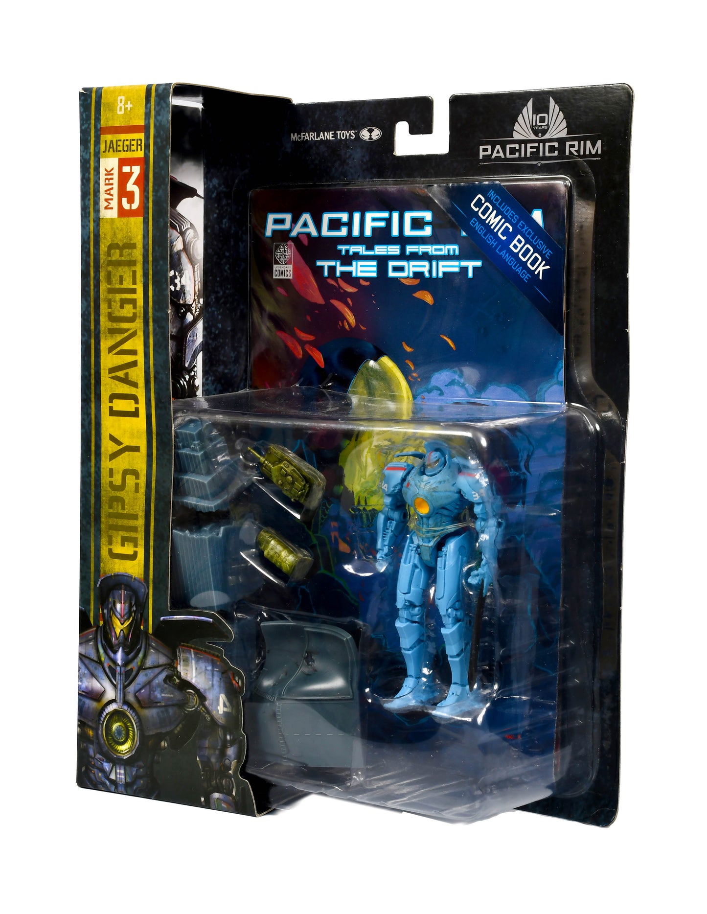 Pacific Rim 4” Gipsy Danger Figure w/ Comic Book+Accessories McFarlane Toys NIB
