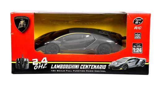 Braha Lamborghini Centenario Black /Yellow 1:24 Remote Control Car Officially Licensed