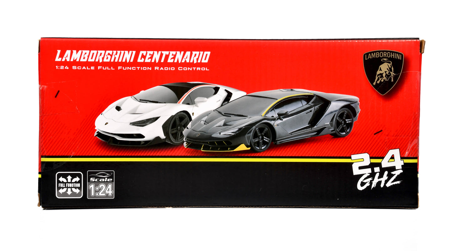 Braha Lamborghini Centenario Black /Yellow 1:24 Remote Control Car Officially Licensed