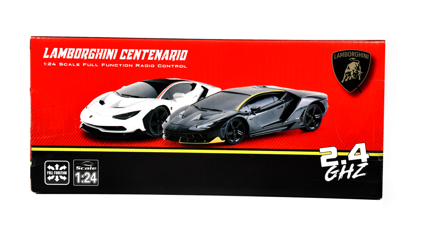 Braha Lamborghini Centenario Black / Red 1:24 Remote Control Car Officially Licensed