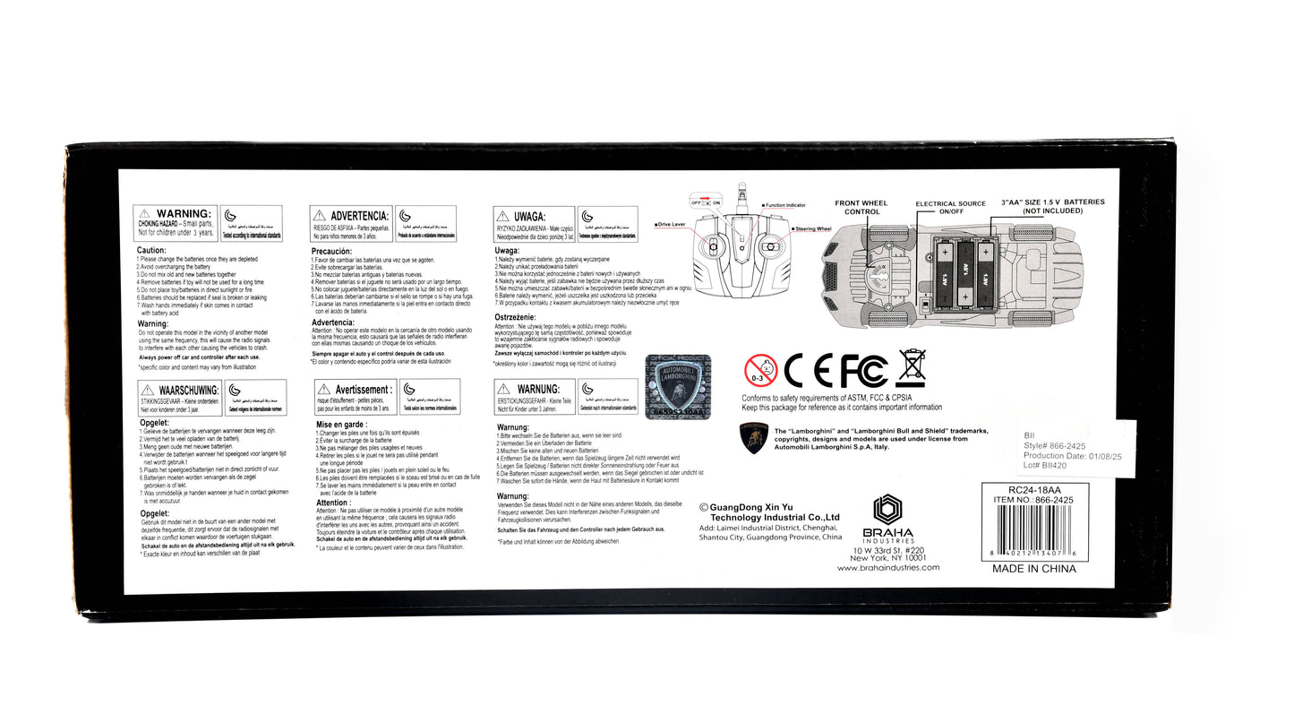 Full Function Radio Control Red Lamborghini Veneno Model Car