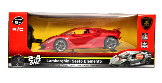 Braha Lamborghini R/C Car 1:24 Red Sesto Elemento W Remote Control