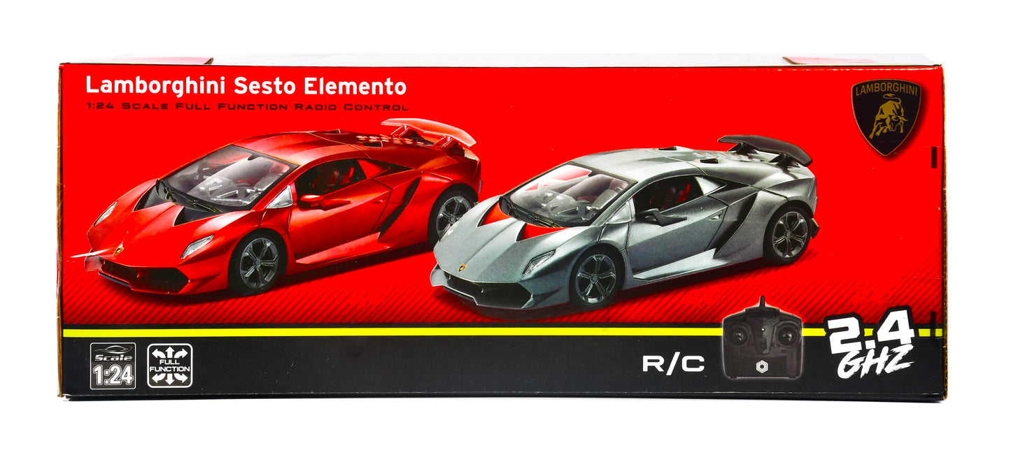 Braha Lamborghini R/C Car 1:24 Red Sesto Elemento W Remote Control