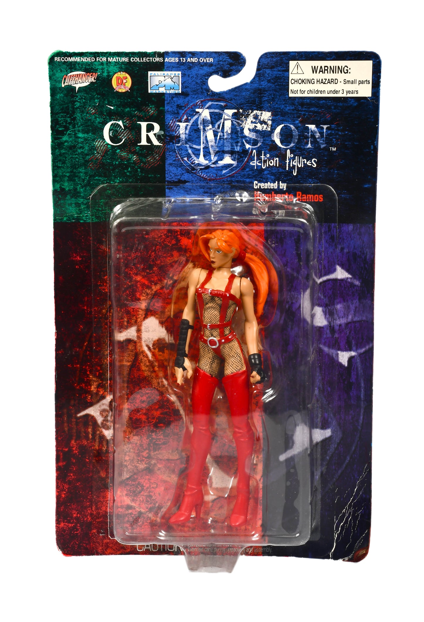 Crimson Scarlet X Thinbault Red Hood 6" Action Figure Cliffhanger! 1999 NIP