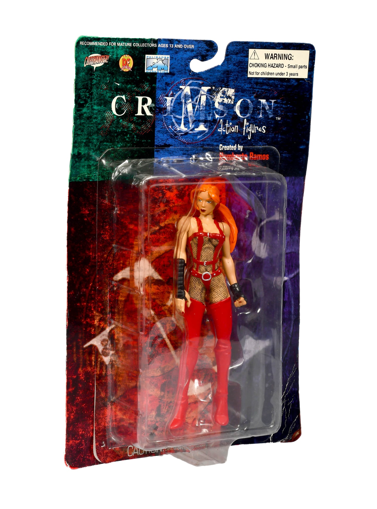 Crimson Scarlet X Thinbault Red Hood 6" Action Figure Cliffhanger! 1999 NIP