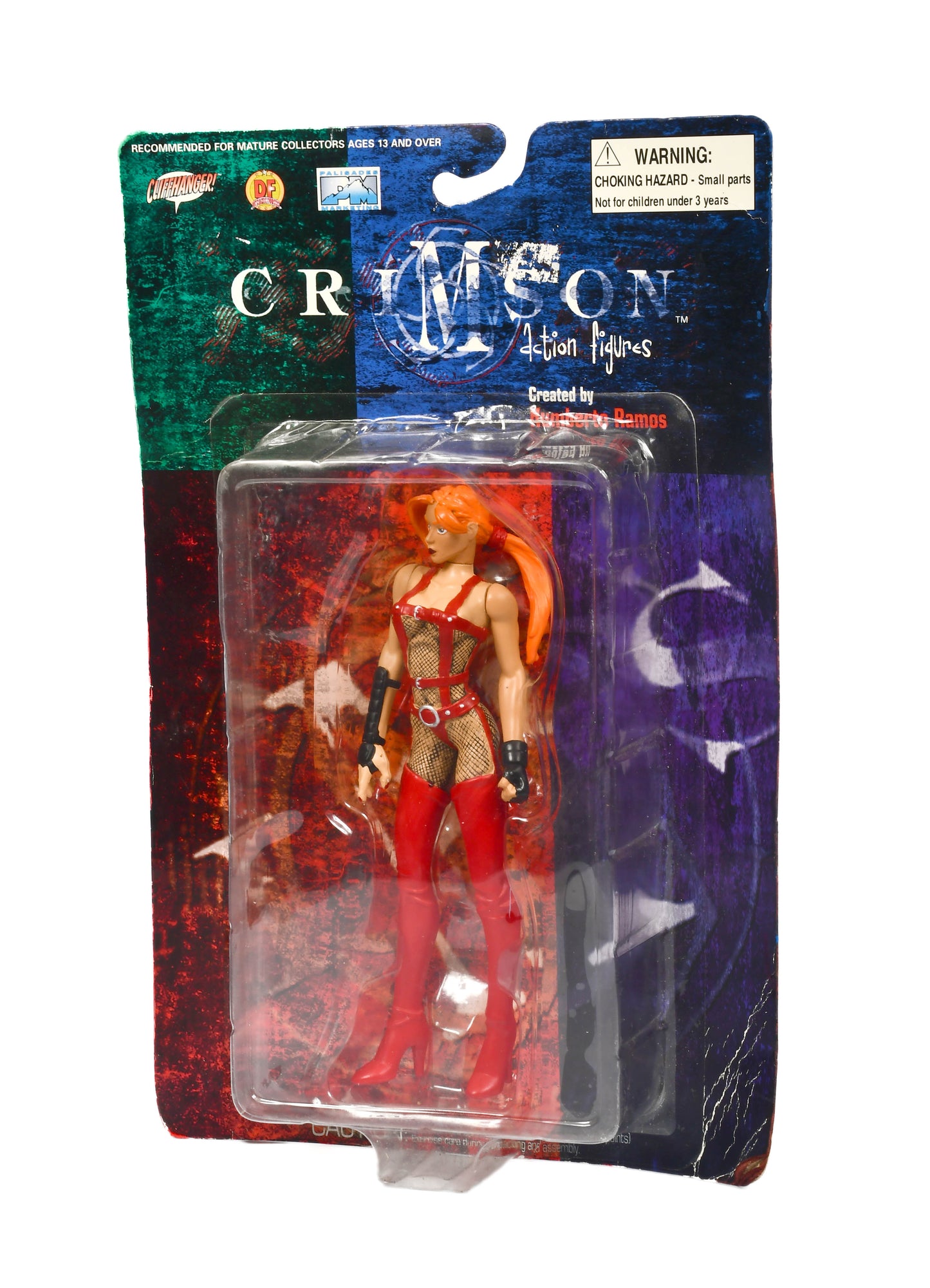 Crimson Scarlet X Thinbault Red Hood 6" Action Figure Cliffhanger! 1999 NIP