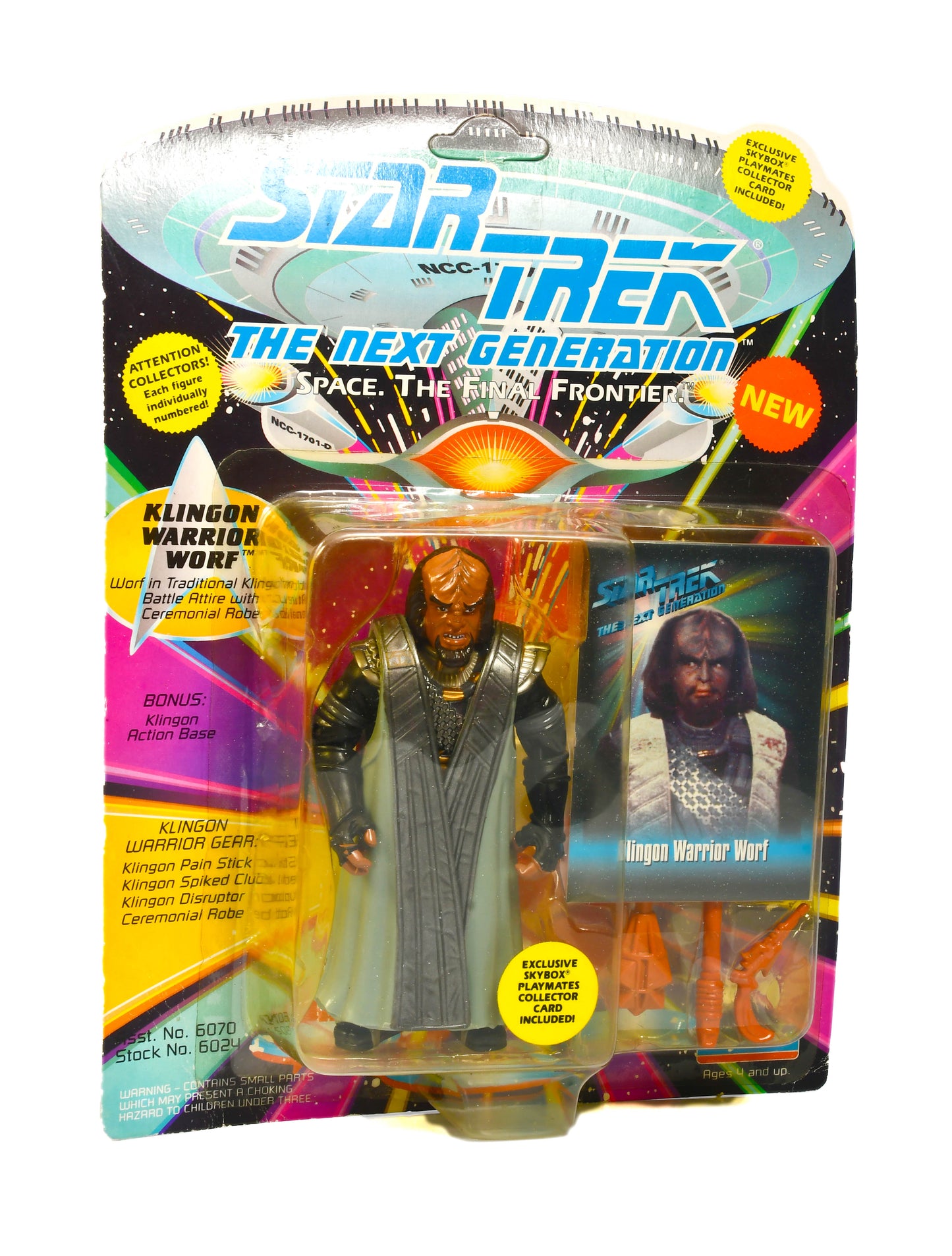 Star Trek The Next Generation Klingon Warrior Worf 1994 Playmates