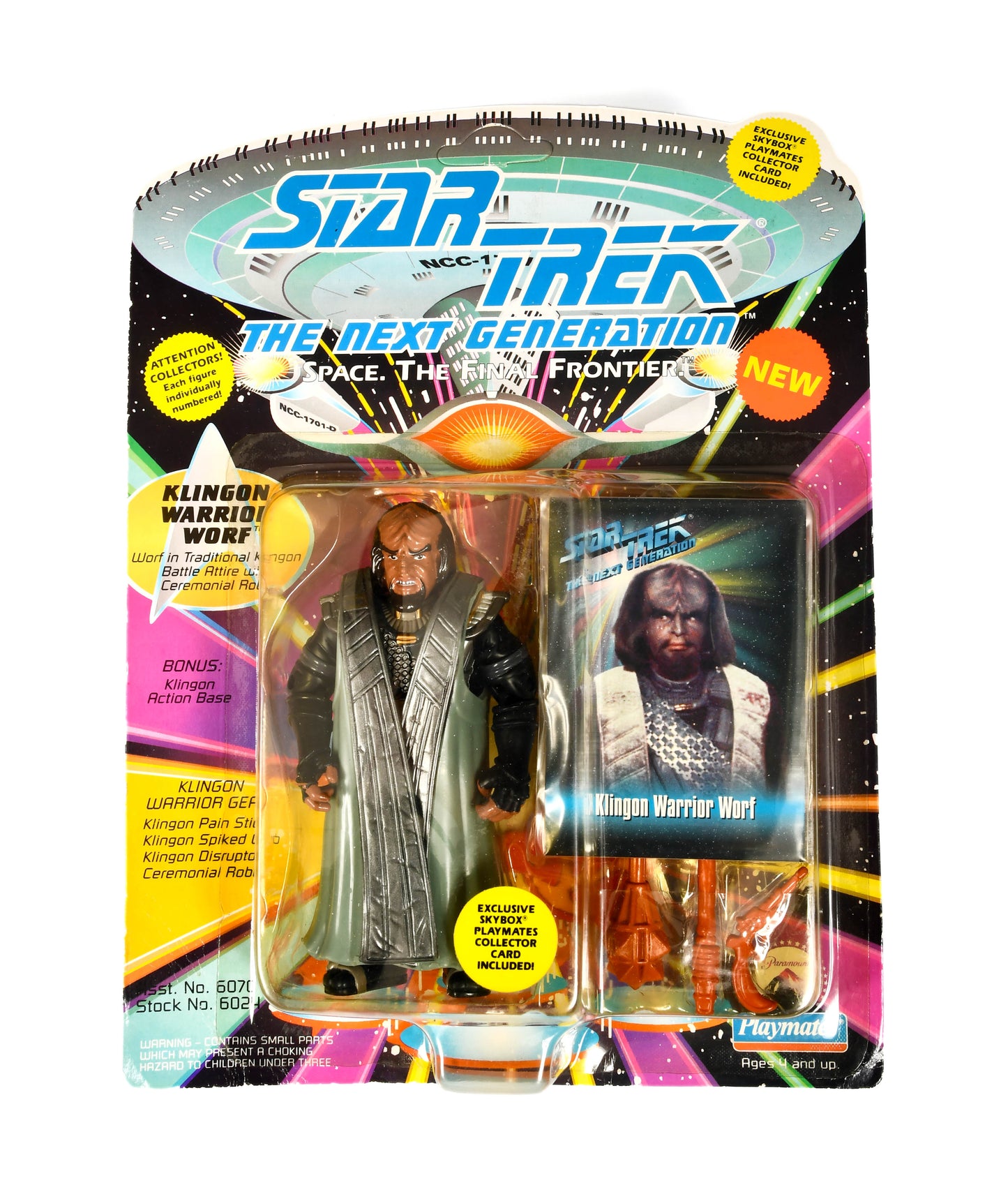 Star Trek The Next Generation Klingon Warrior Worf 1994 Playmates