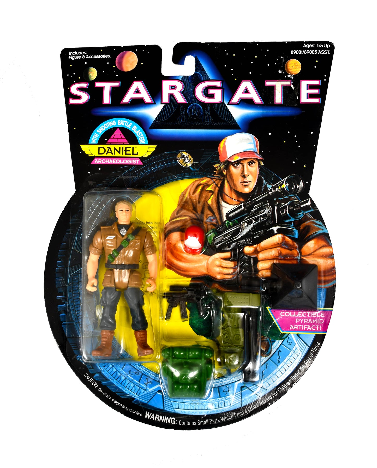 Stargate Daniel Archaeologist Figure with Collectible Pyramid Artifact by Hasbro