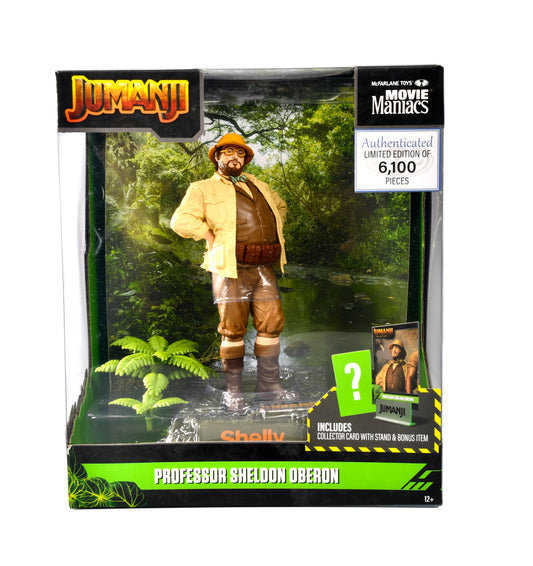 McFarlane Toys Movie Maniacs: Jumanji 6” Professor Sheldon Oberon Figure NIB