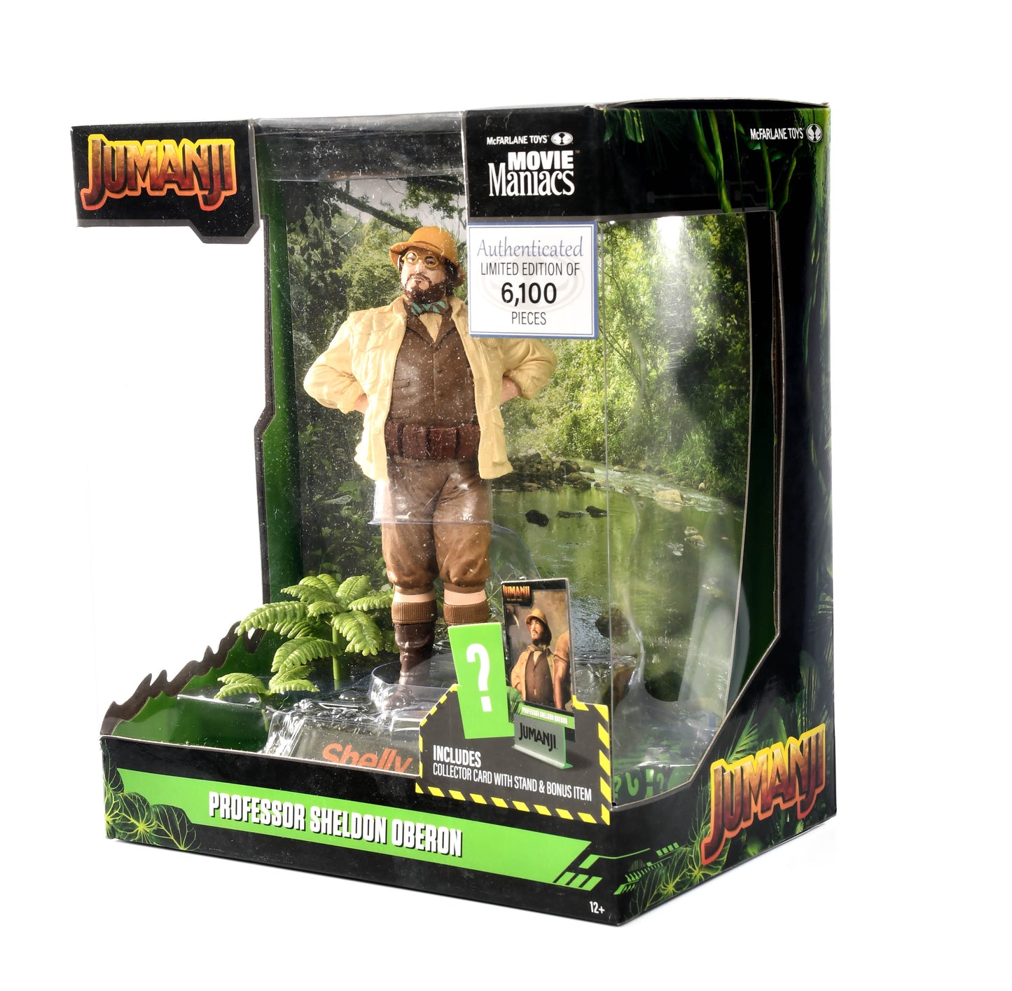 McFarlane Toys Movie Maniacs: Jumanji 6” Professor Sheldon Oberon Figure NIB