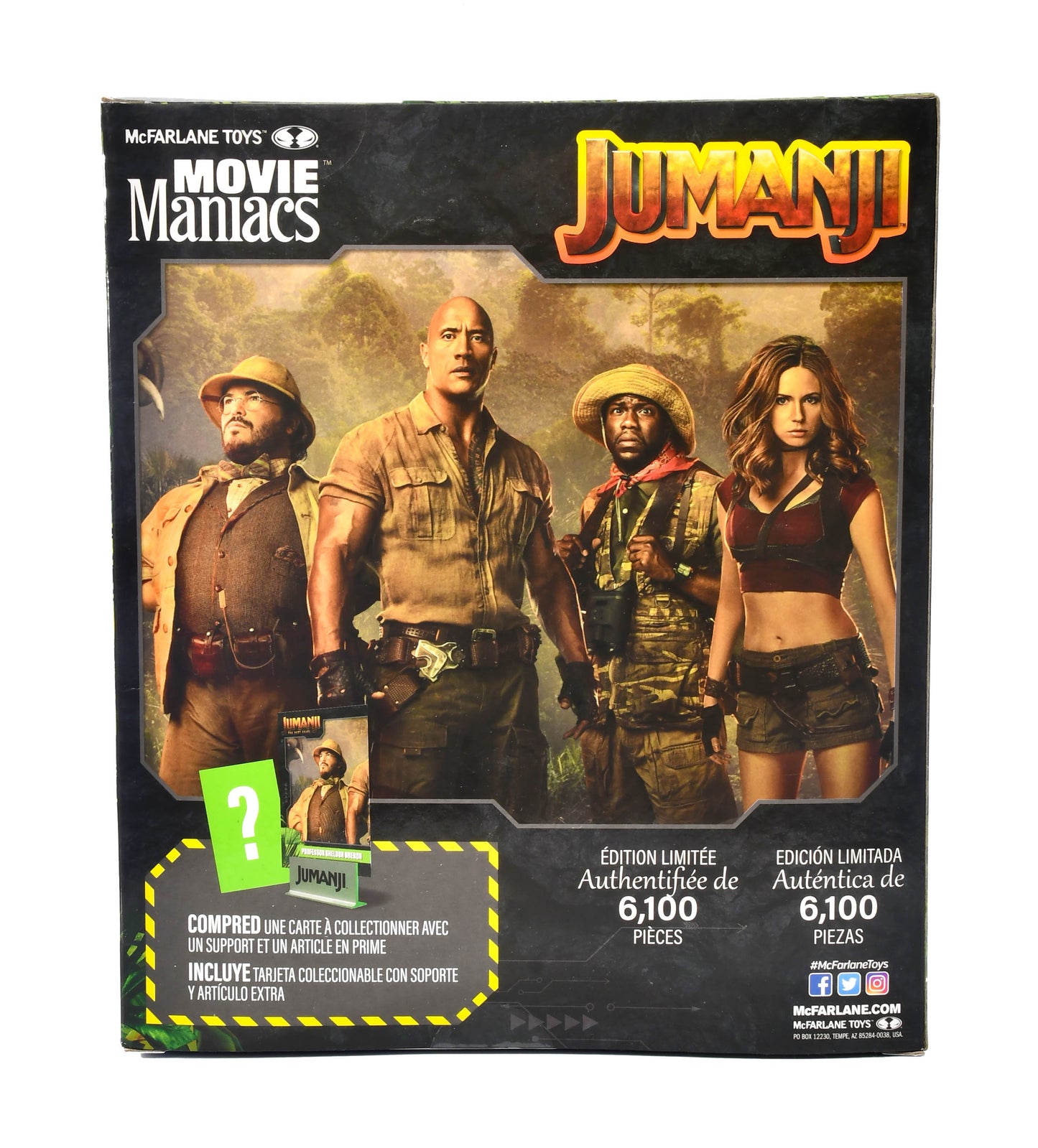 McFarlane Toys Movie Maniacs: Jumanji 6” Professor Sheldon Oberon Figure NIB