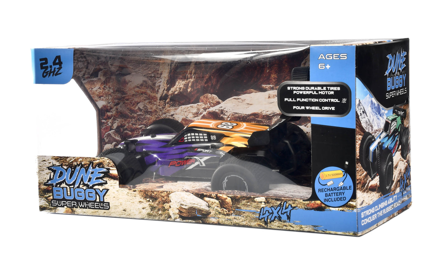 Power X Electric RC 4x4 Dune Buggy 1/18 (2.4GHZ) 3.7V 500MAH Battery