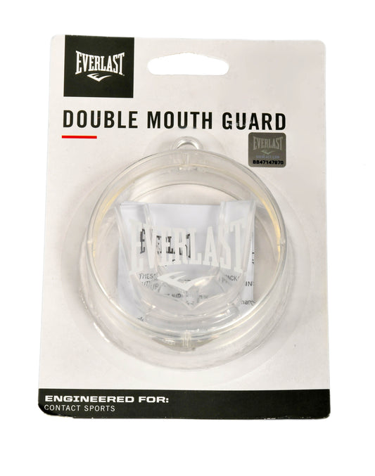 Everlast DOUBLE MOUTH GUARD Clear CONTACT SPORT Lightweight Comfort