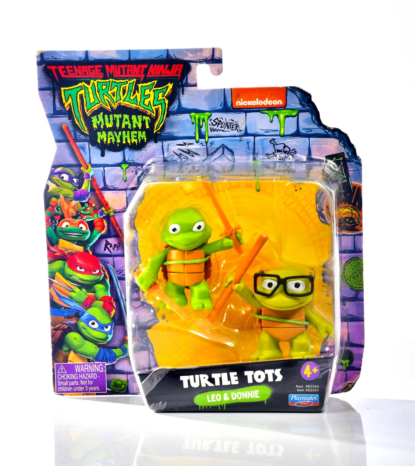 Teenage Mutant Ninja Turtles Mutant Mayhem Turtles Tots Donnie & Leo 2 Pack