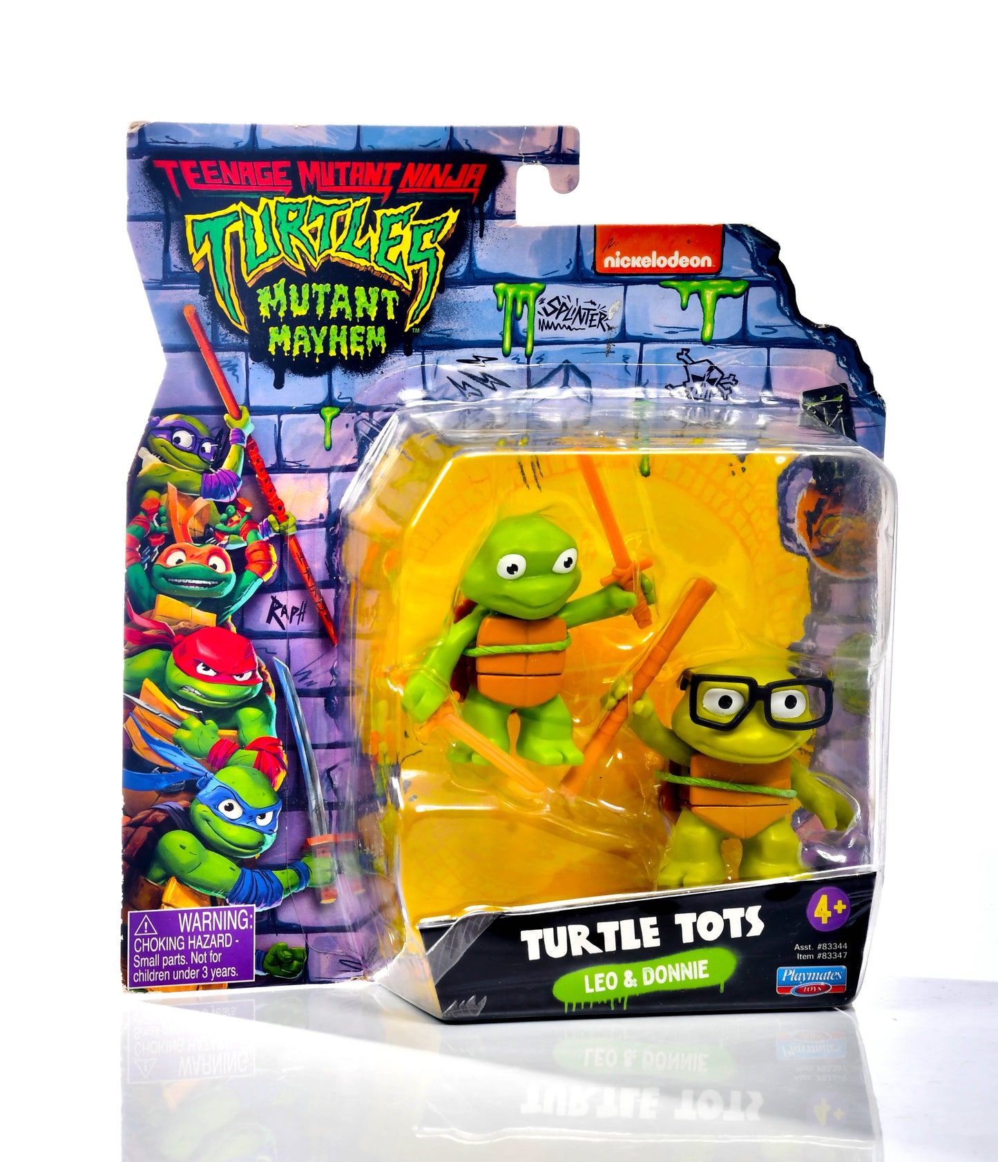 Teenage Mutant Ninja Turtles Mutant Mayhem Turtles Tots Donnie & Leo 2 Pack