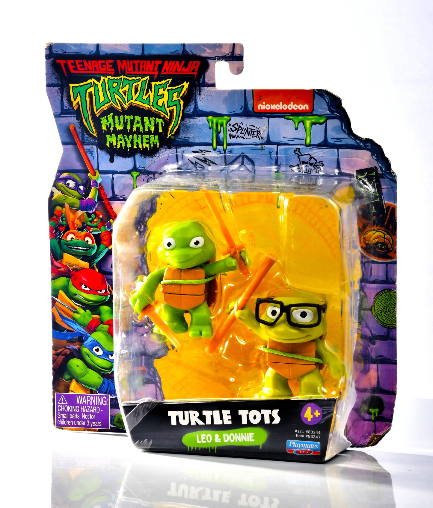 Teenage Mutant Ninja Turtles Mutant Mayhem Turtles Tots Donnie & Leo 2 Pack