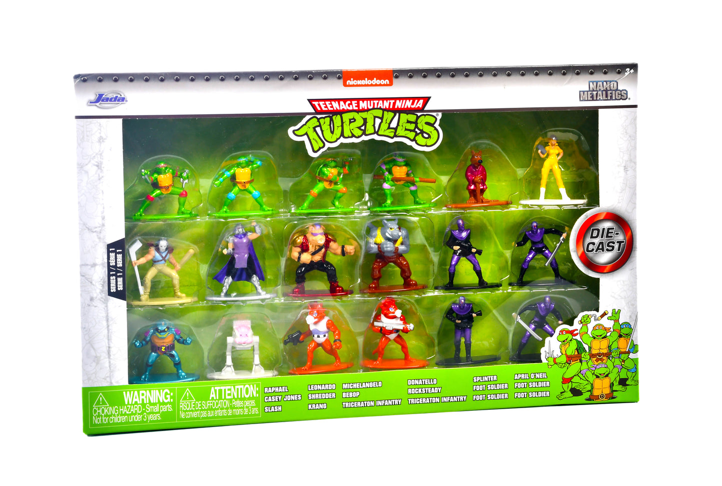 Nickelodeon Teenage Mutant Ninja Turtles TMNT Jada Nano Metalfigs 18 Figures