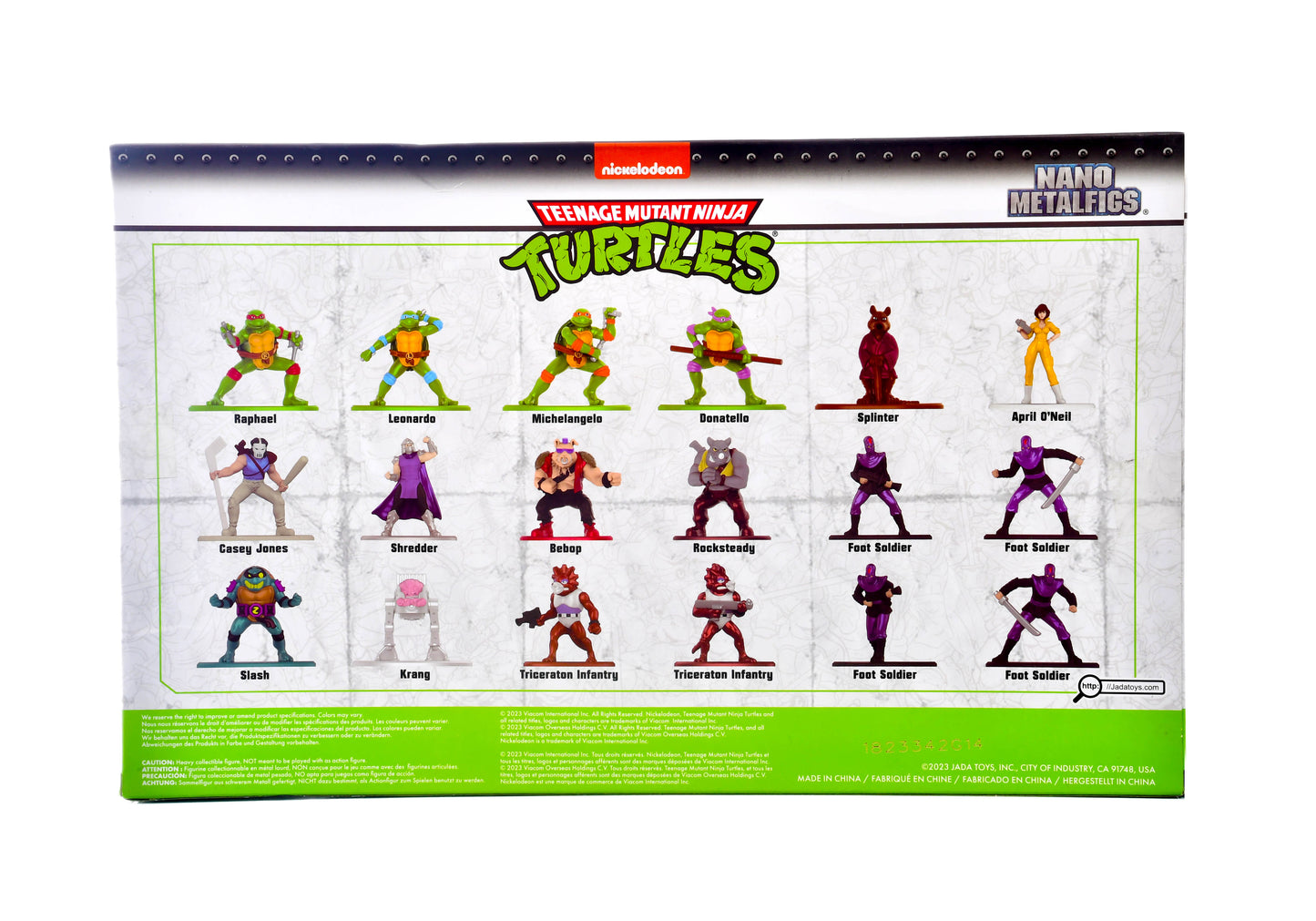 Nickelodeon Teenage Mutant Ninja Turtles TMNT Jada Nano Metalfigs 18 Figures