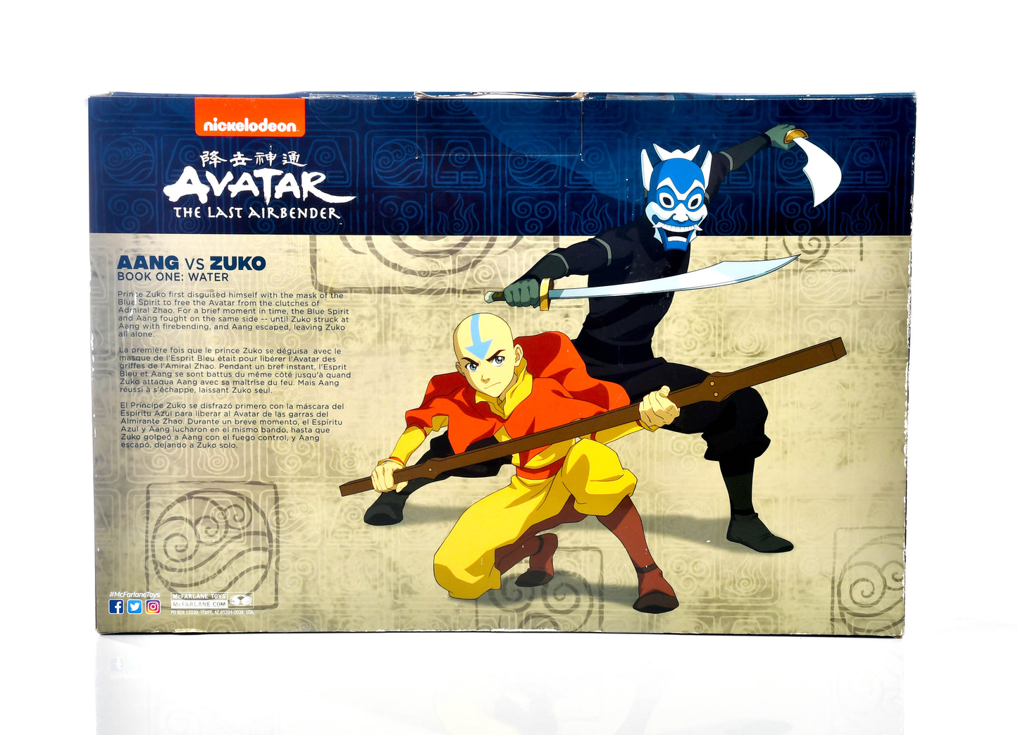 Avatar: The Last Airbender - Aang vs. Blue Spirit Zuko 5” Scale Action Figures