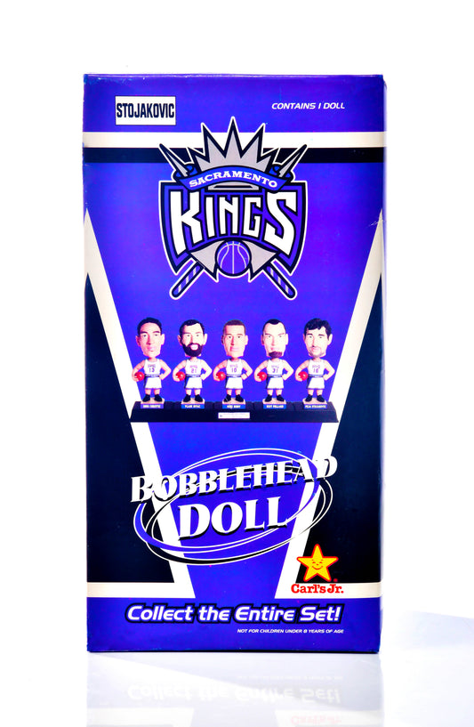 Carl's Jr. Sacramento Kings Peja Stojakovic NBA Bobblehead Throwback Jersey VTG