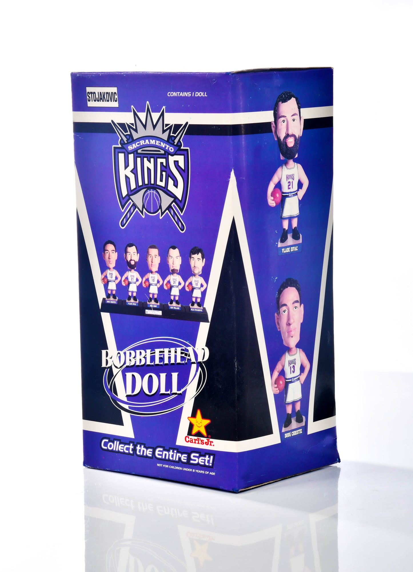 Carl's Jr. Sacramento Kings Peja Stojakovic NBA Bobblehead Throwback Jersey VTG