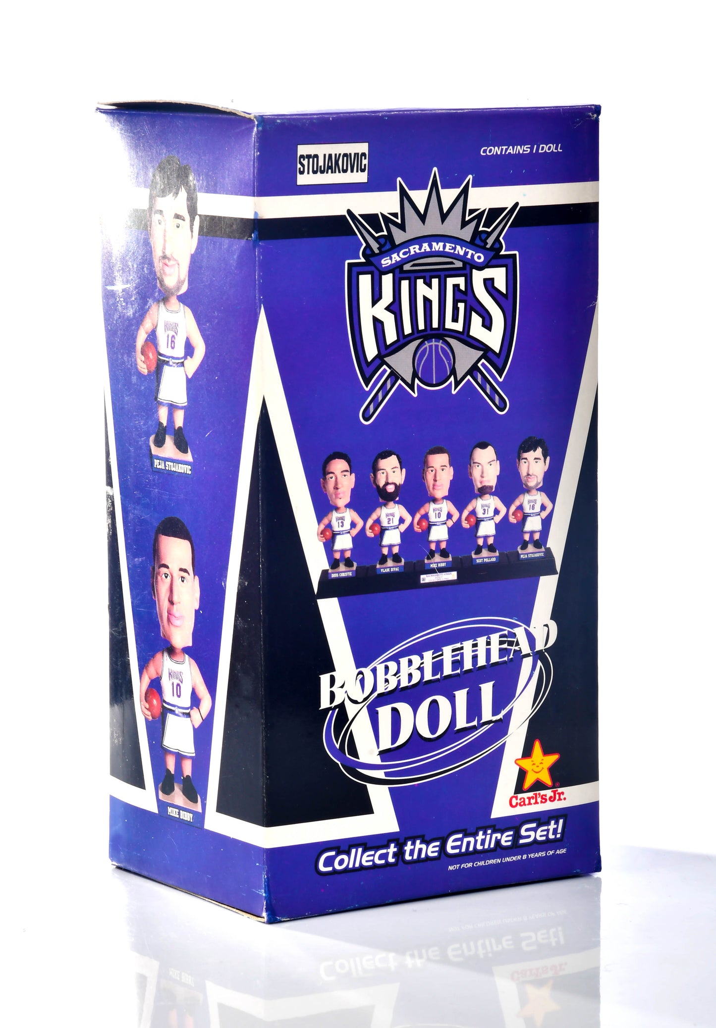 Carl's Jr. Sacramento Kings Peja Stojakovic NBA Bobblehead Throwback Jersey VTG