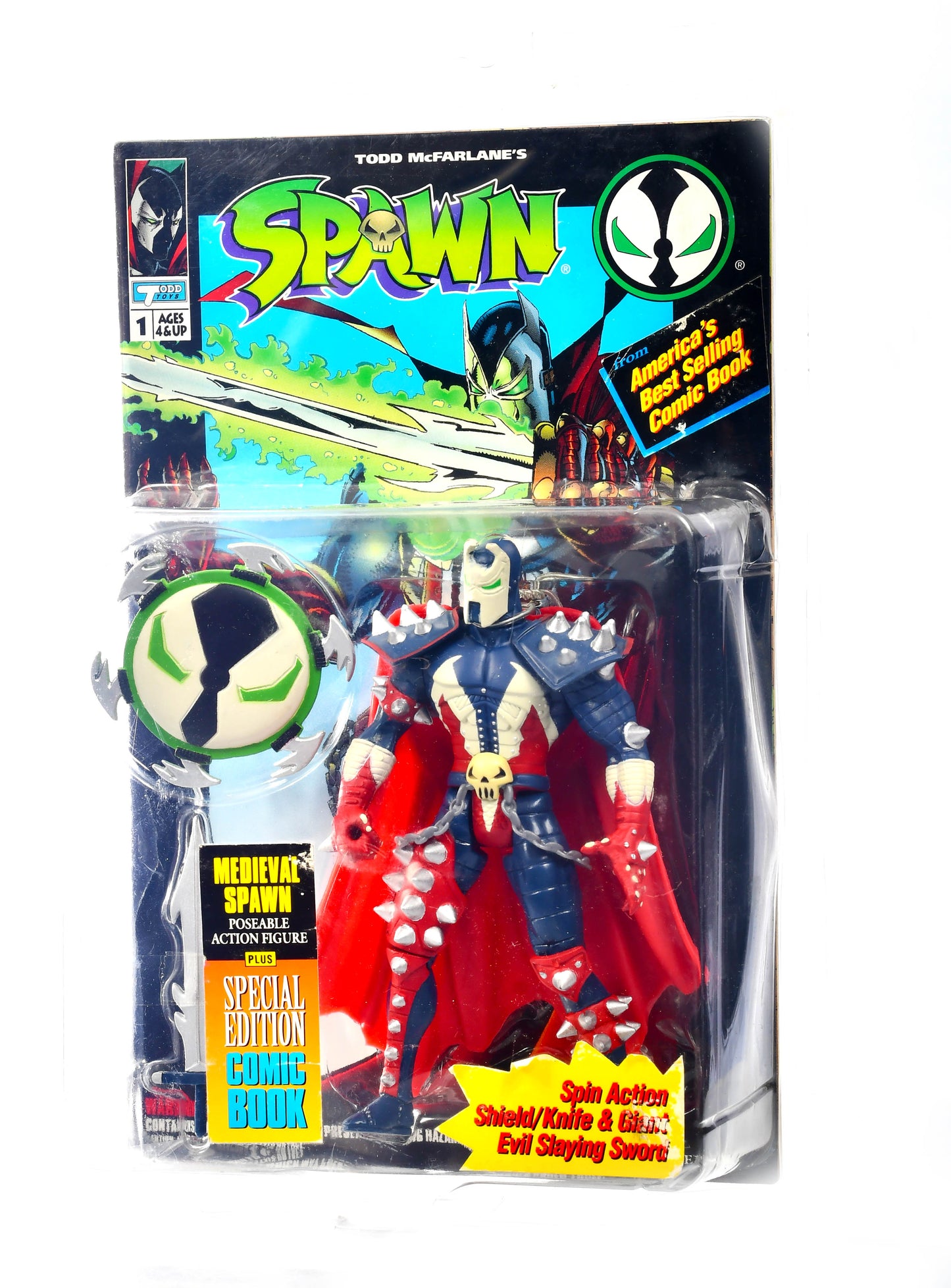 Vintage 1994 McFarlane "Spawn" Medieval Series 1 Action Figure