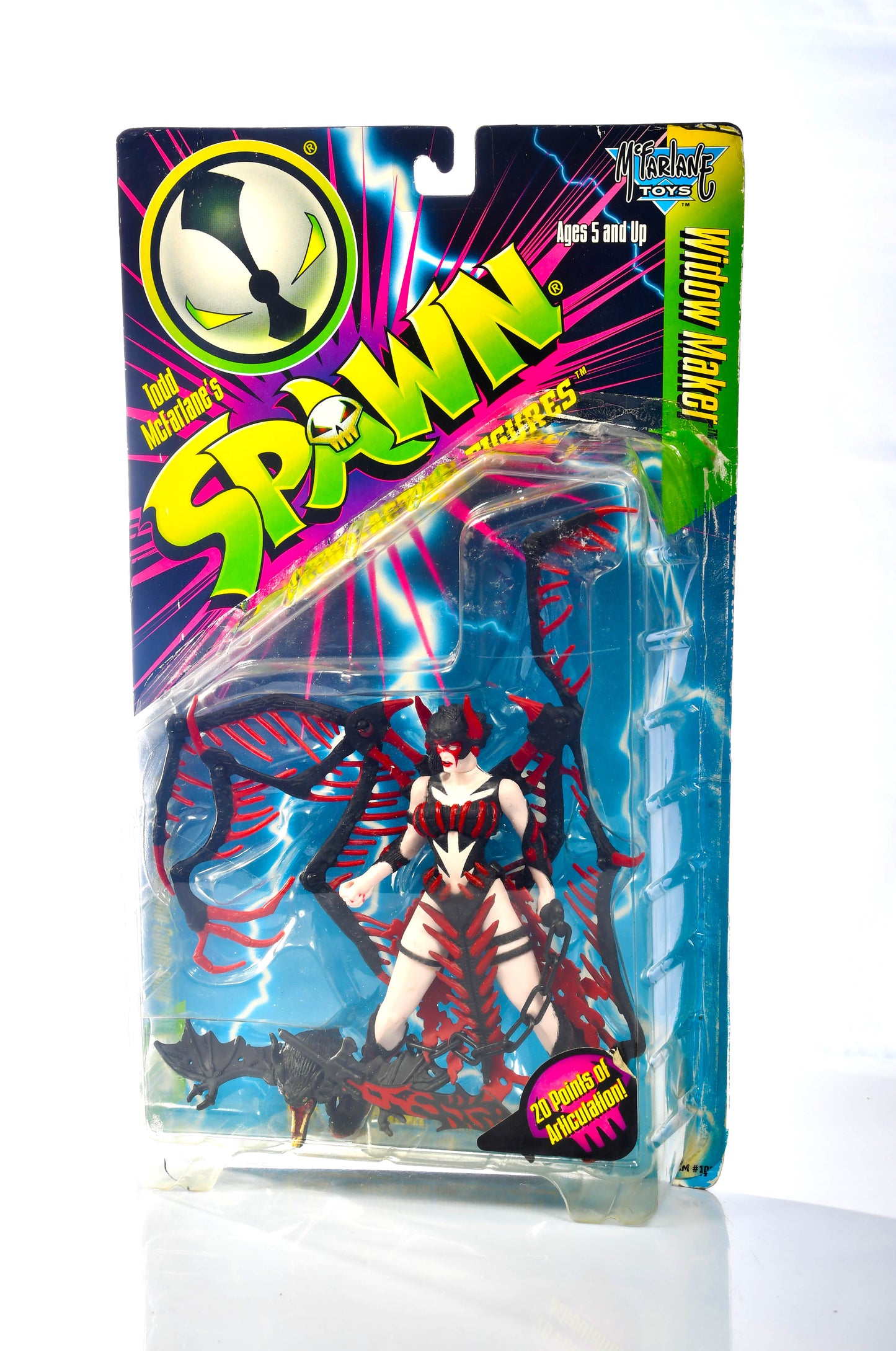 McFarlane Toys Spawn Widow Maker Action Figure Red Black White Variant Series 5