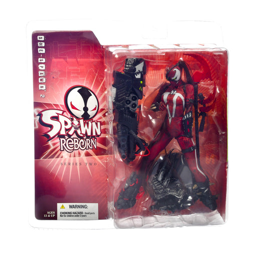 MCFARLANE TOYS SPAWN REBORN SERIES 2 SHE SPAWN 2 RED SUIT 2004 AGES 13 & UP .