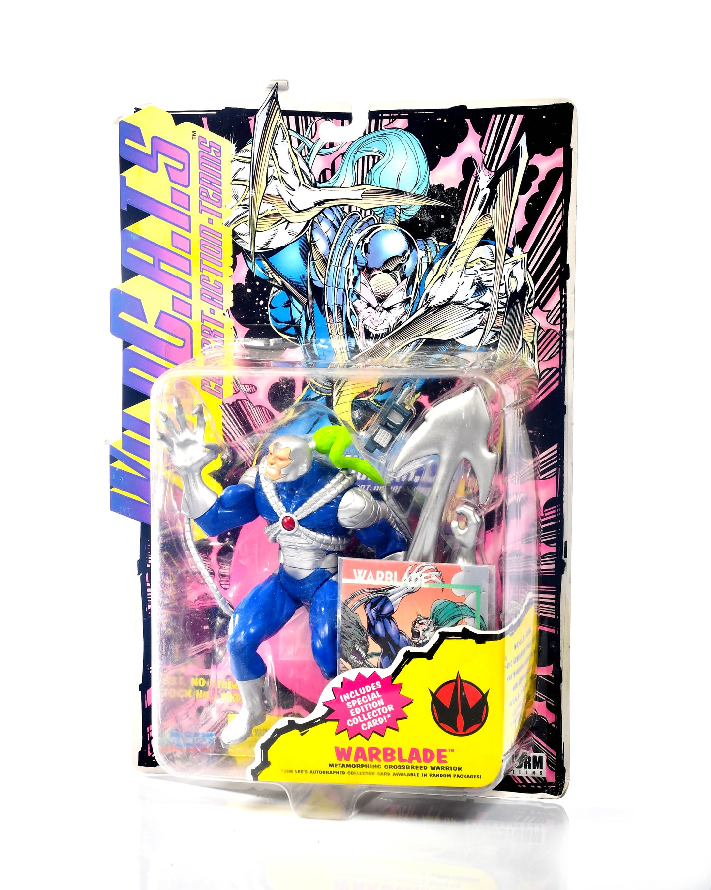 WildC.A.T.S Action Figure Lot of 3 MOC Warblade, Maul, & Helspont 1994 Playmates