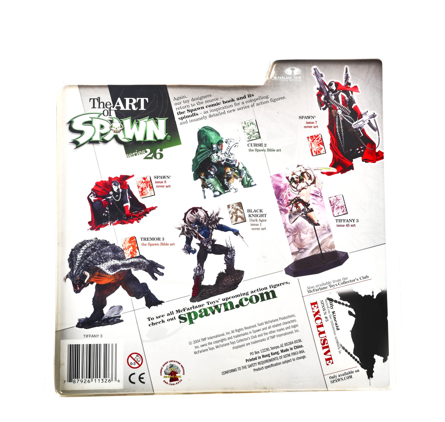 The Art of Spawn Tiffany 3 Issue 45 Art Action Figure McFarlane Toys Series 26