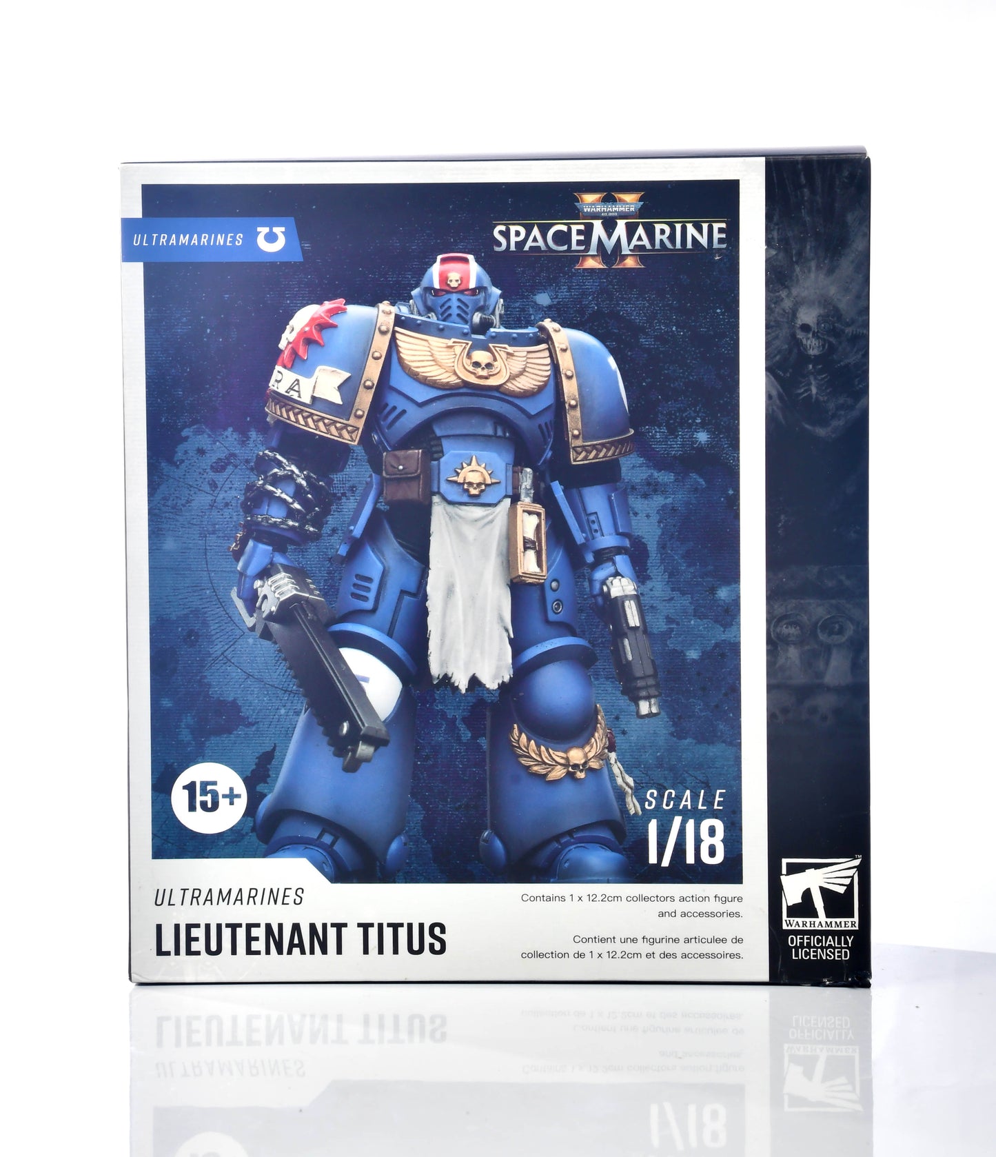 Warhammer Space Marine Ultramarines Lieutenant Titus Model Figurine