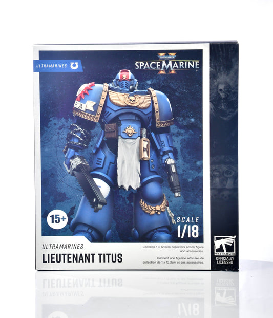 Warhammer Space Marine Ultramarines Lieutenant Titus Model Figurine