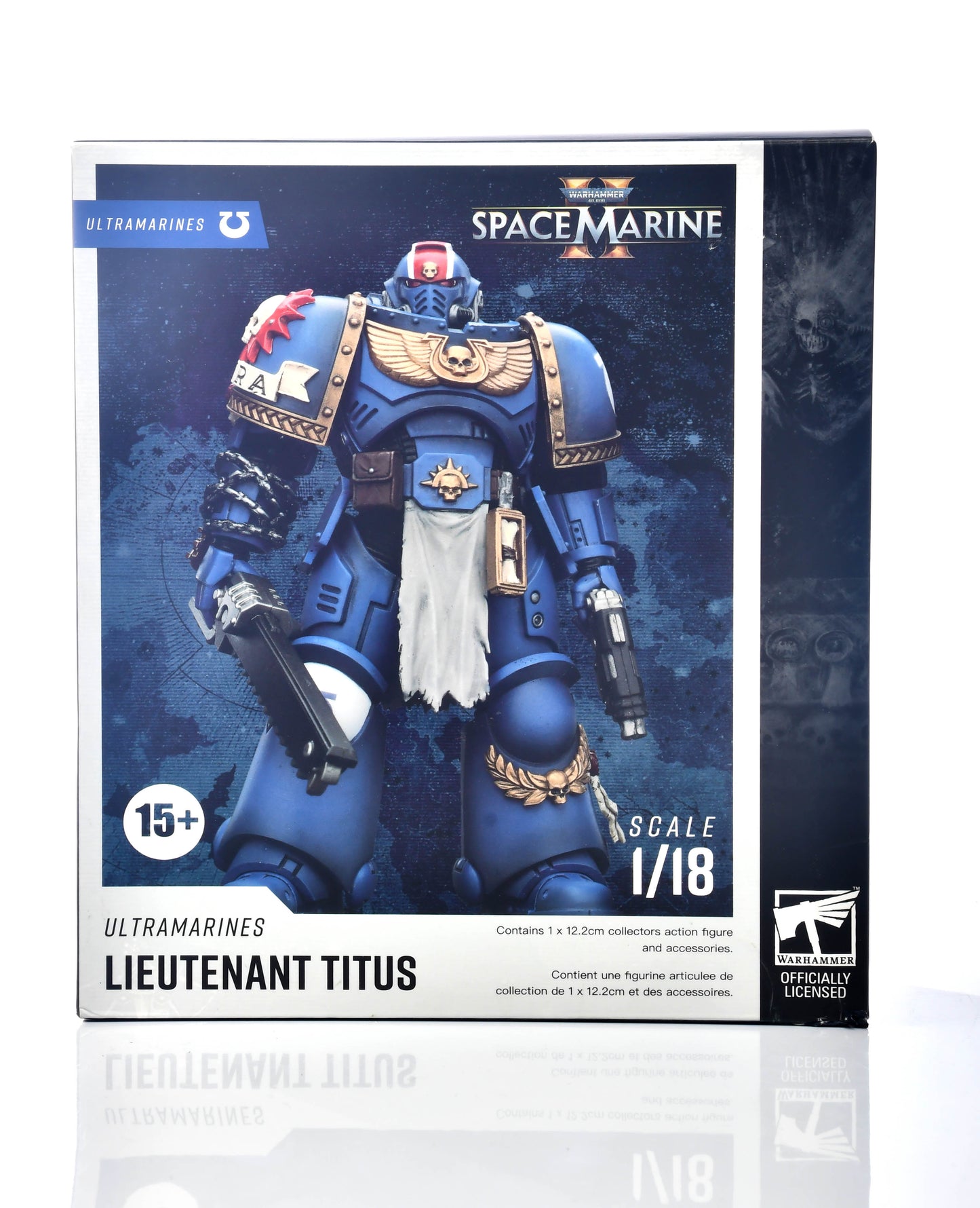 Warhammer Space Marine Ultramarines Lieutenant Titus Model Figurine