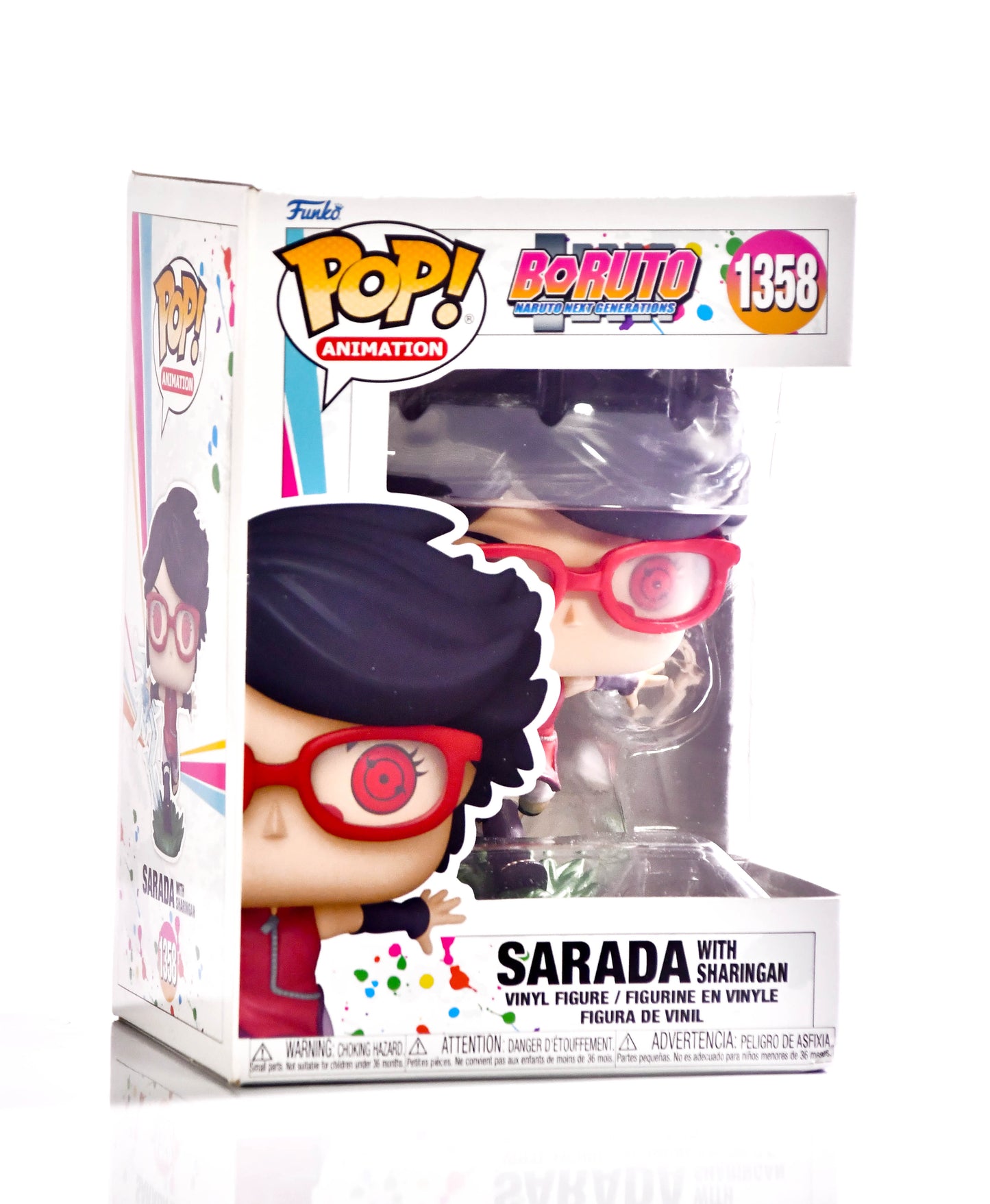 Funko Pop! Naruto Sarada with Sharingan #1358 GITD Entertainment Earth Exclusive